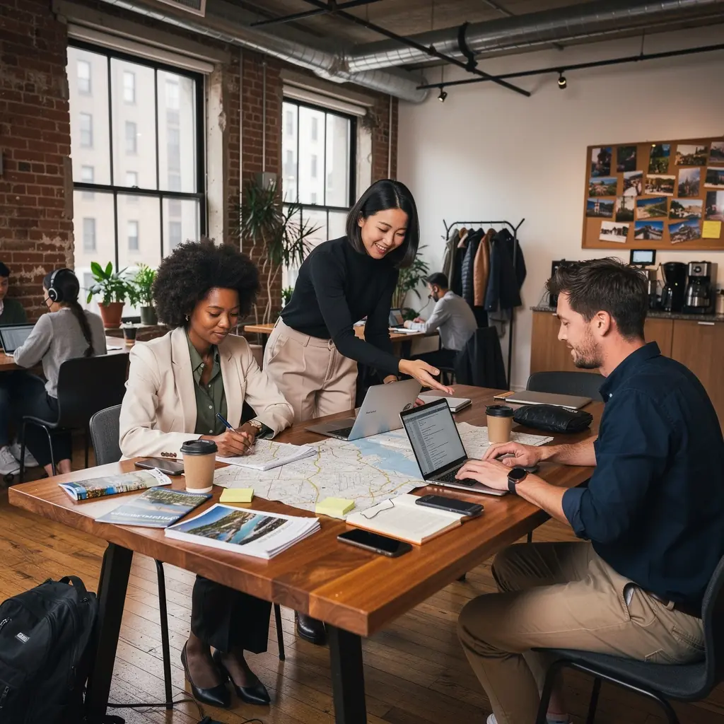 Krajobraz z pięknymi widokami na amerykańskie góry.